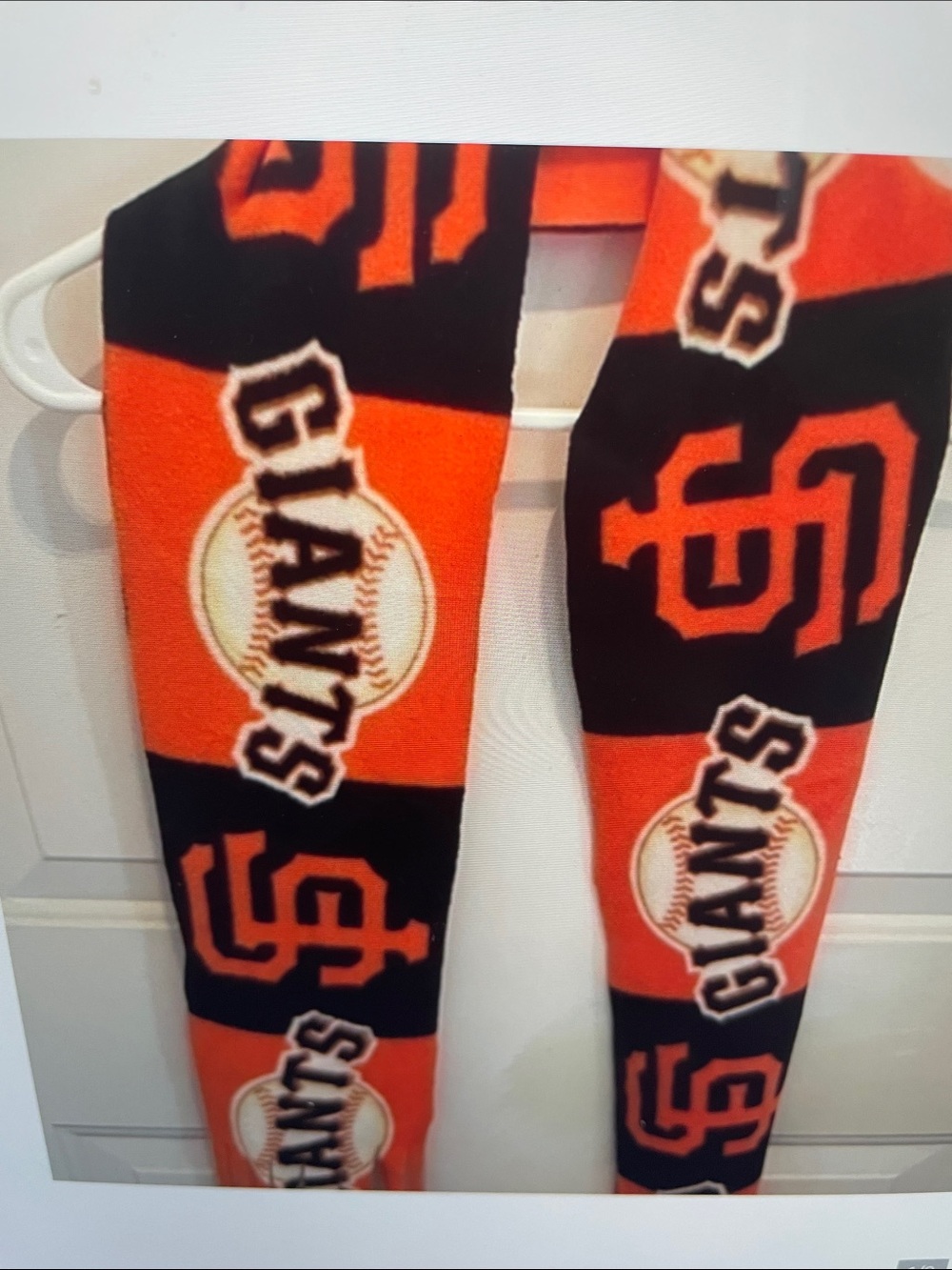 Orange and Black San Francisco Fleece Scarf - Official Team Design